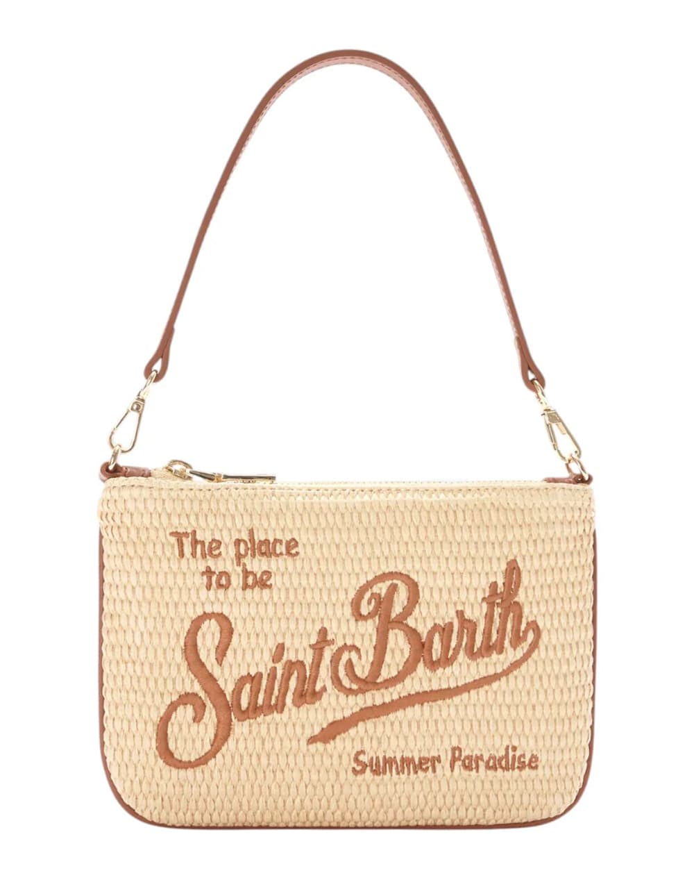 MC2 PARISIENNE MINI STRAW-POCHETTE-1118 EMB PARM002-00368L-00368L Biege