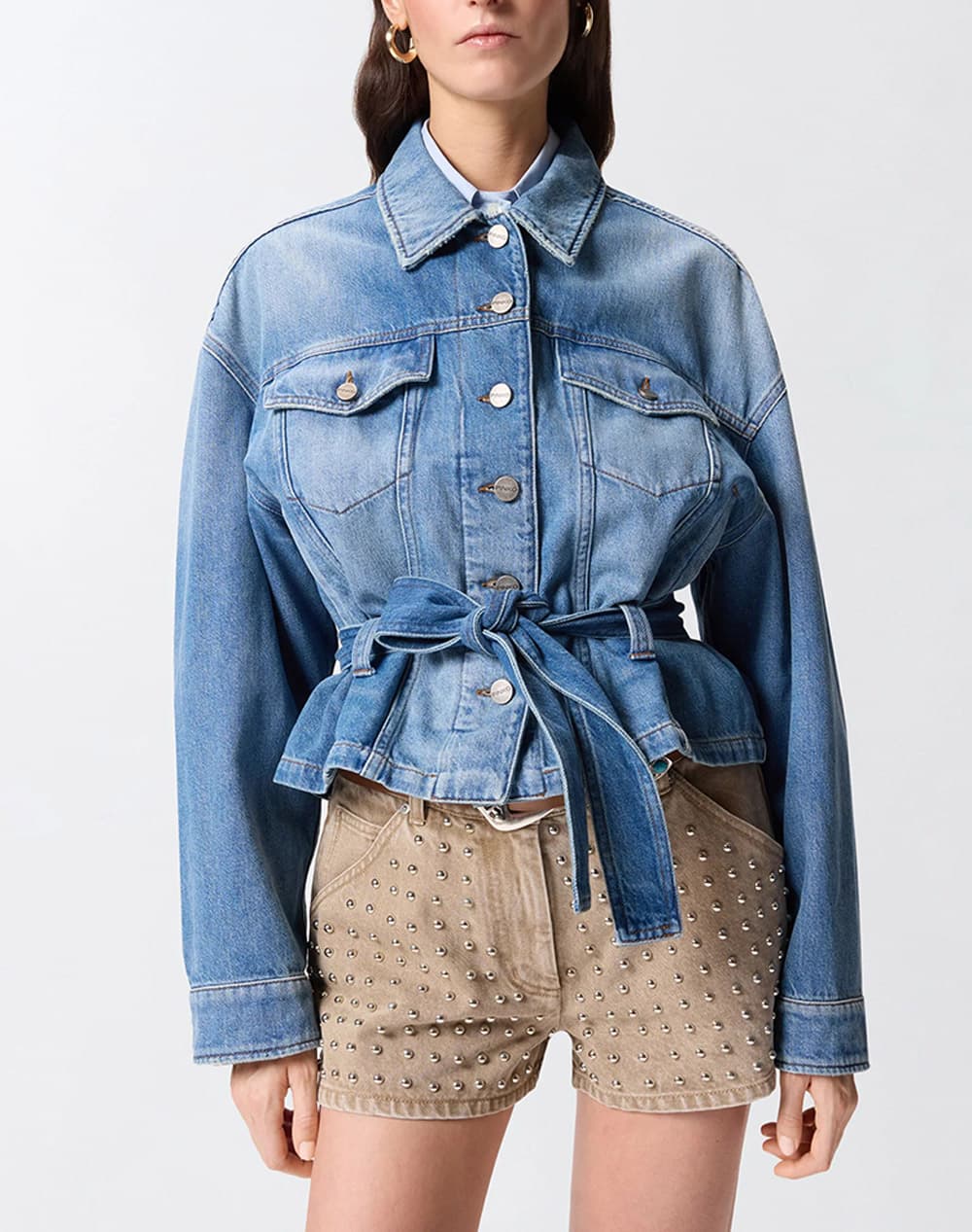 Women's Denim Jackets Pinko Blue