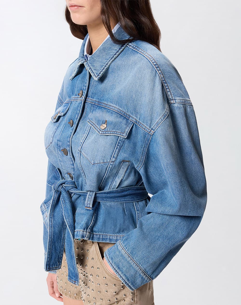 Women's Denim Jackets Pinko Blue