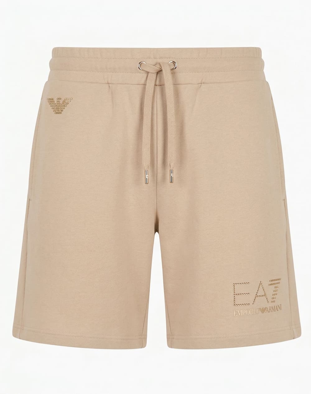 Women's Sports Shorts Ea7 Emporio Armani Beige