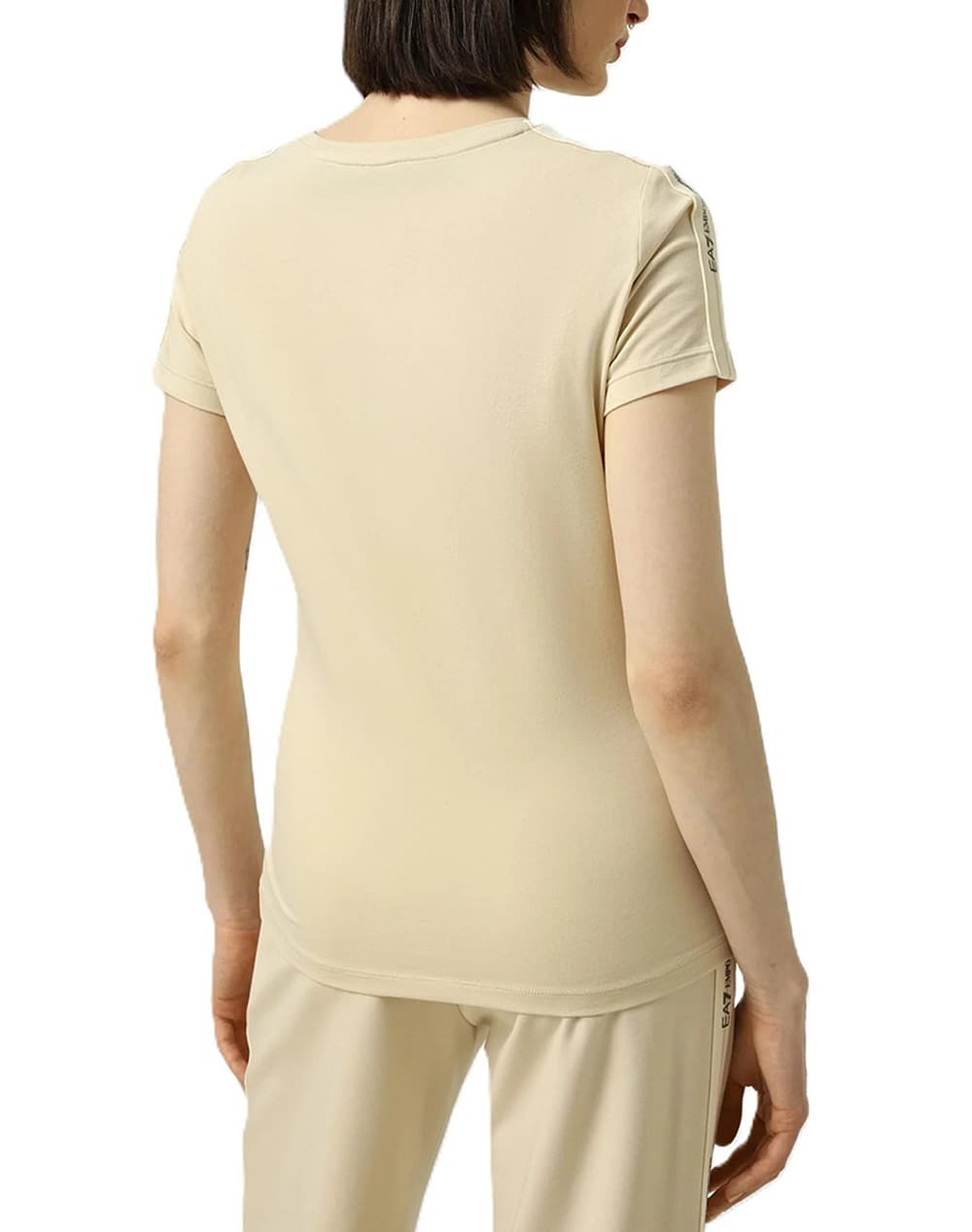 Women's T-Shirts Ea7 Emporio Armani Beige