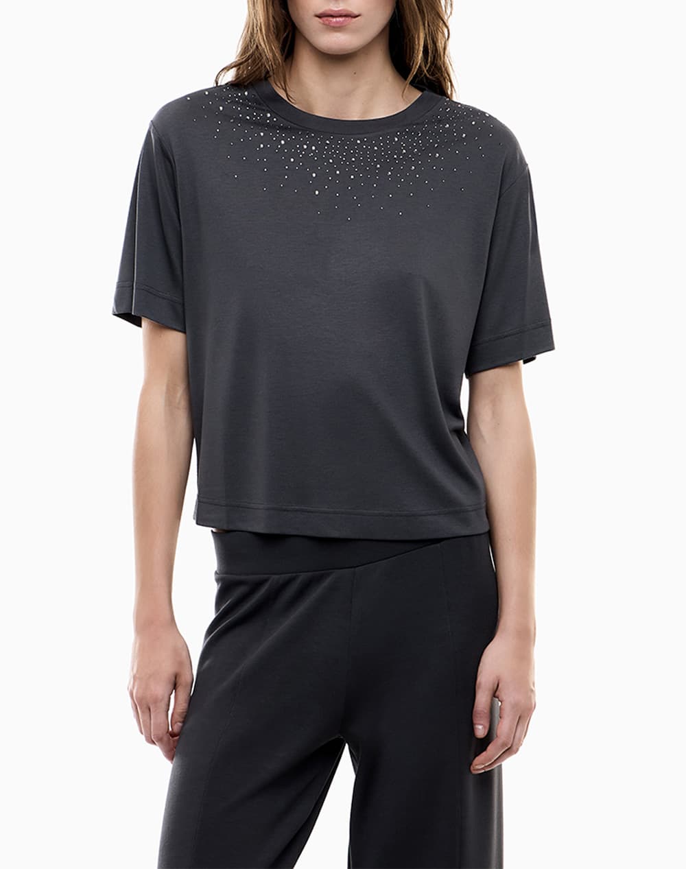 Women's T-Shirts Ea7 Emporio Armani Ecru