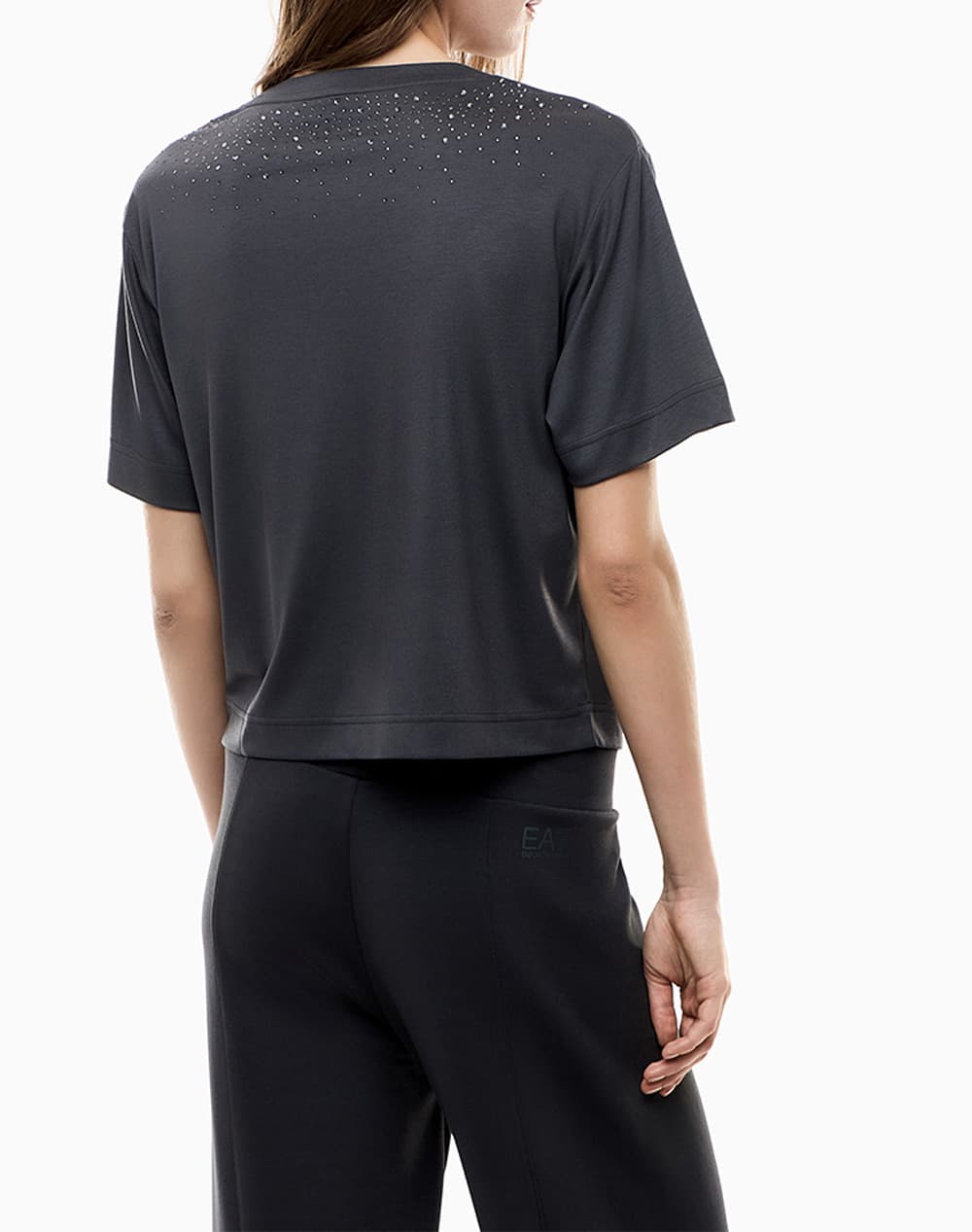 Strass T-Shirt Women Ea7 Emporio Armani