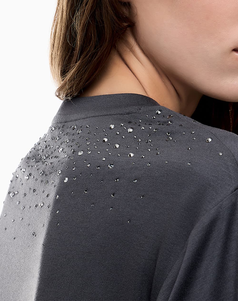 Strass T-Shirt Women Ea7 Emporio Armani