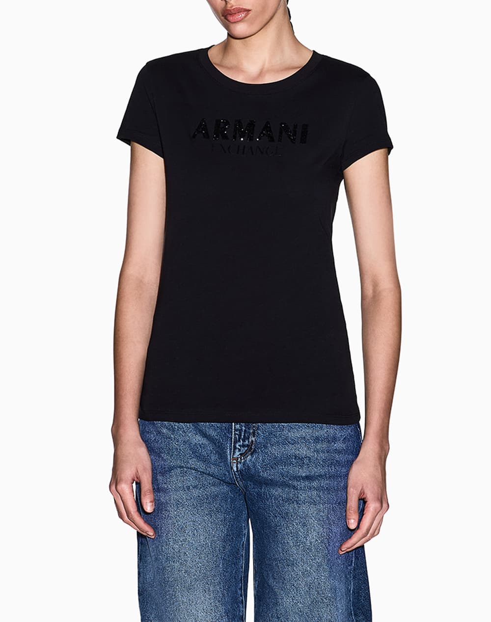 Women's T-Shirts Armani Exchange Black