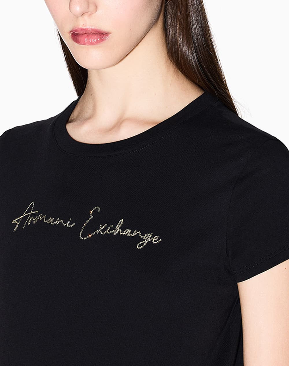 Women's T-Shirts Armani Exchange Black