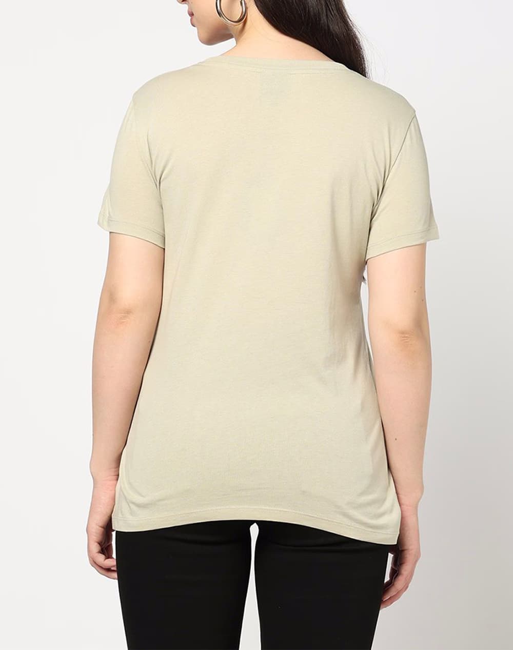 Women's T-Shirts Armani Exchange Beige