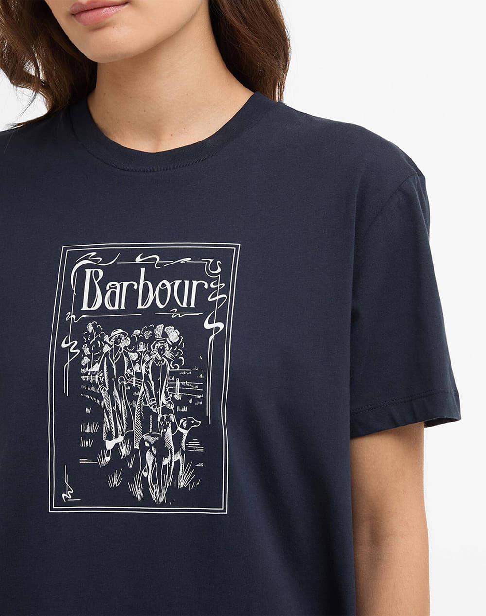 Women's T-Shirts Barbour Blue