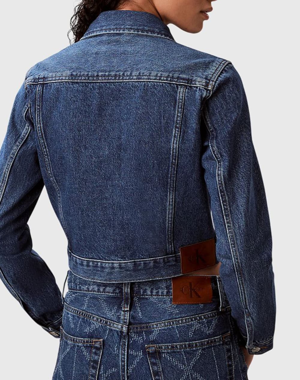 Γυναικείο Τζιν Μπουφάν Navy Μπλε Calvin Klein LV047E629G-MZK