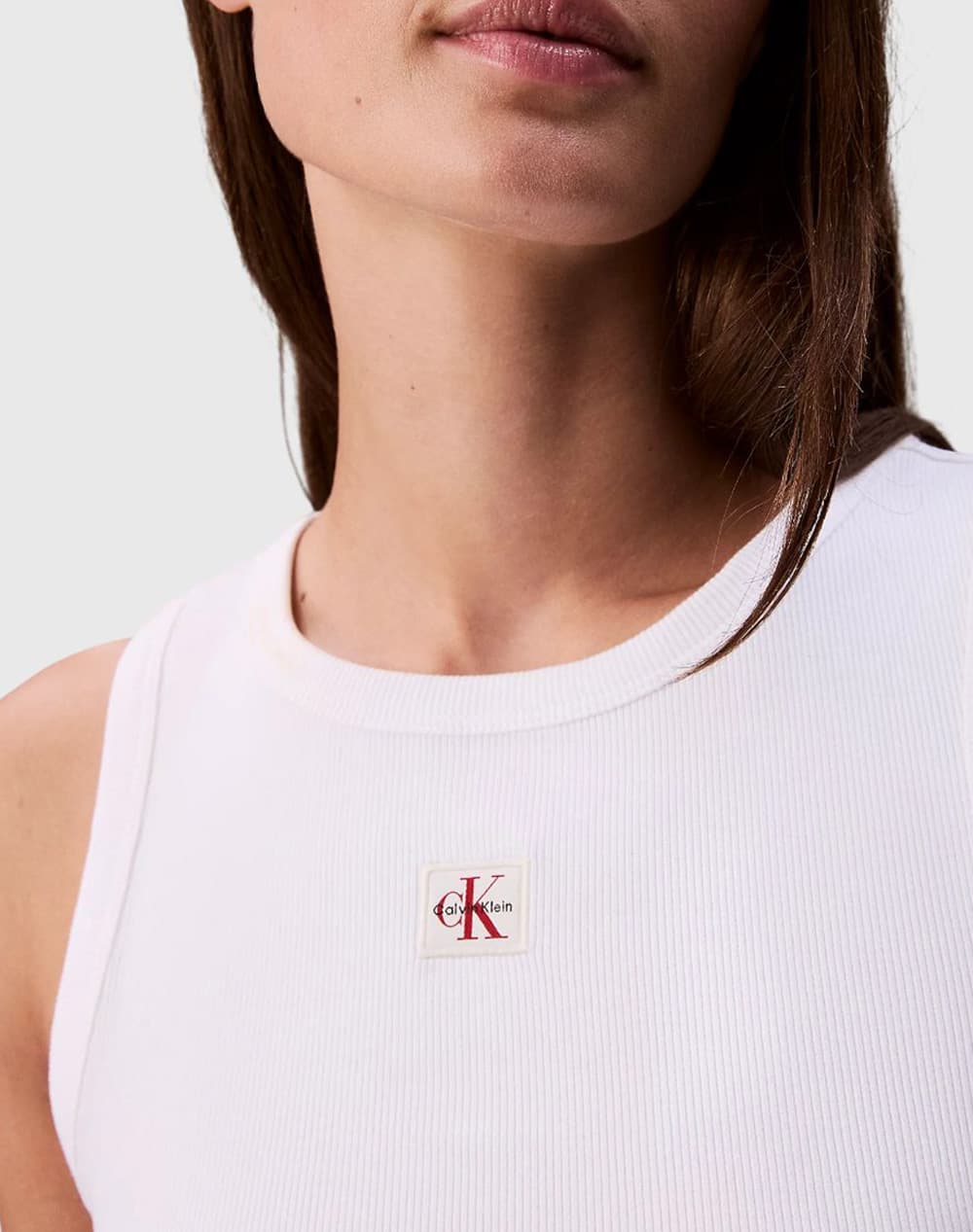 Γυναικείο Αμάνικο Τοπ Λευκό Calvin Klein LV047C201G-YAA