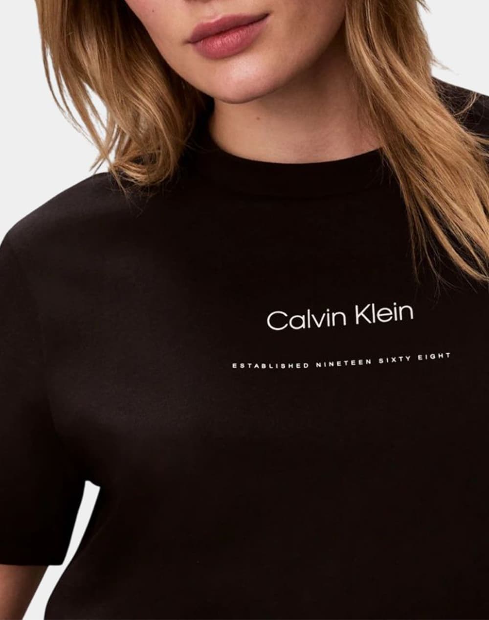 T-SHIRT CALVIN KLEIN TONAL BLACK CALVIN KLEIN
