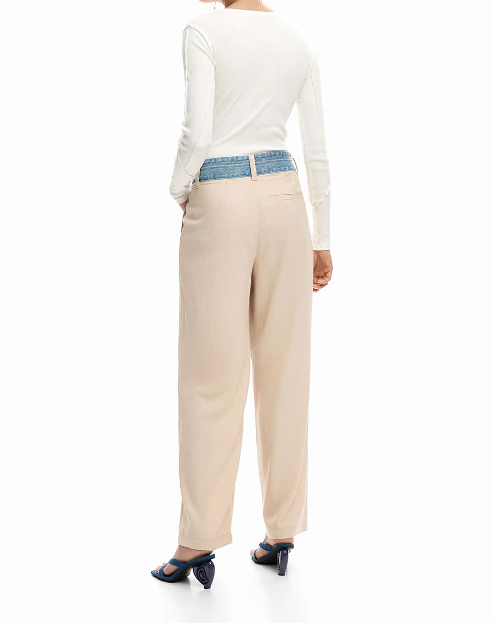 Women's Pants Desigual Beige