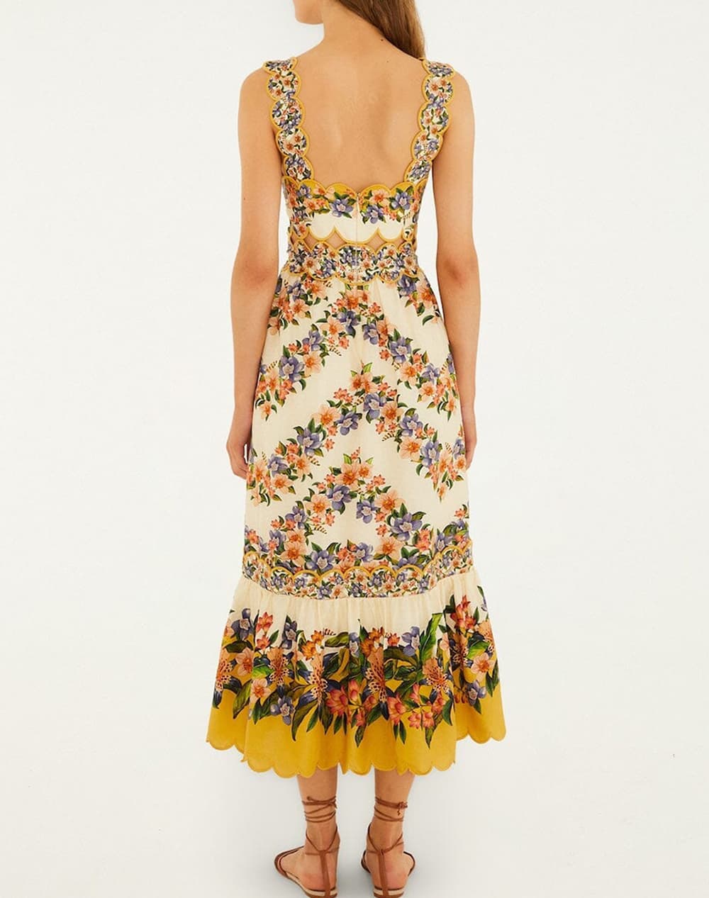 Women's Midi Dresses Farm Rio Beige