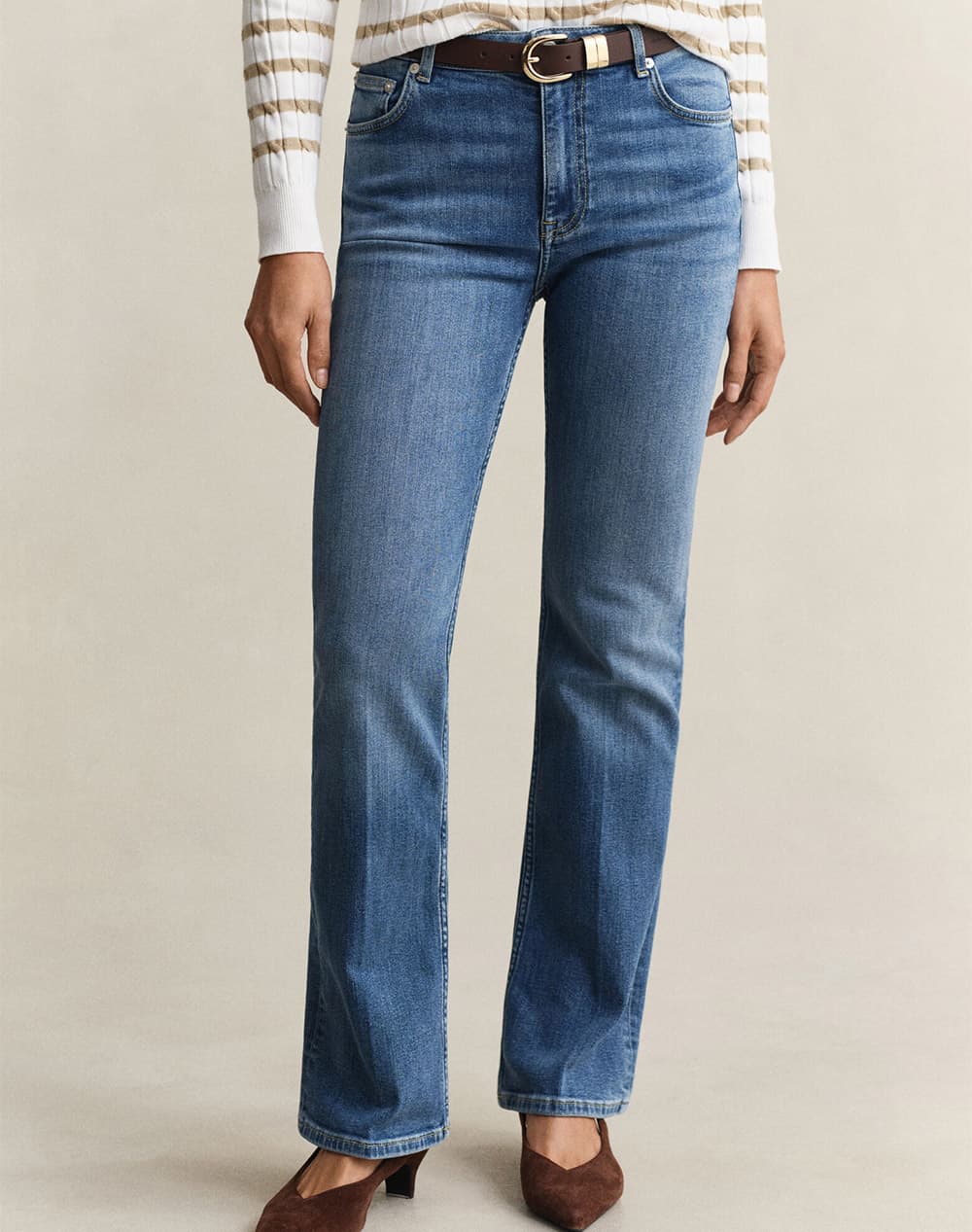 GANT ΠΑΝΤΕΛΟΝΙ SLIM FLARE STRETCH JEANS 3GW4100307-972 DenimBlue