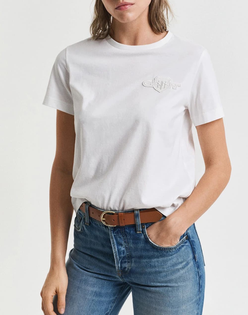 GANT ΜΠΛΟΥΖΑ ΚΜ REG TONAL SHIELD SS T-SHIRT 3GW4202589-433 DarkBlue