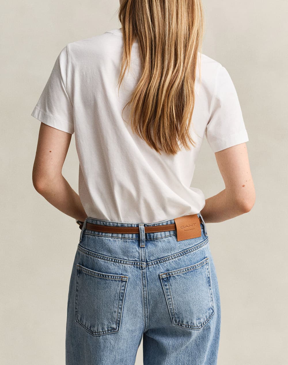 Women's T-Shirts Gant Ecru