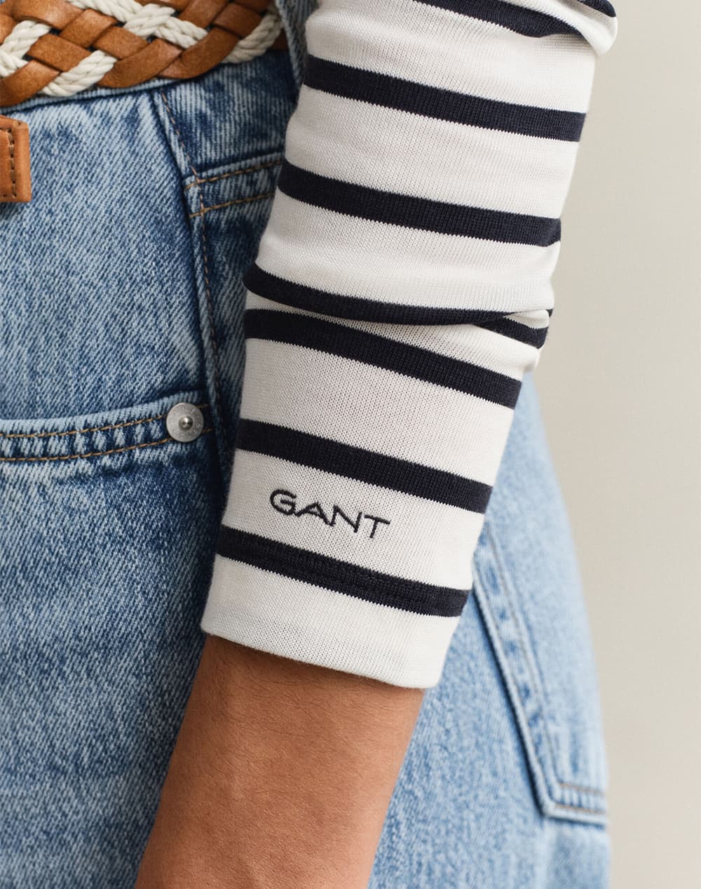 Women's T-Shirts Gant Ecru