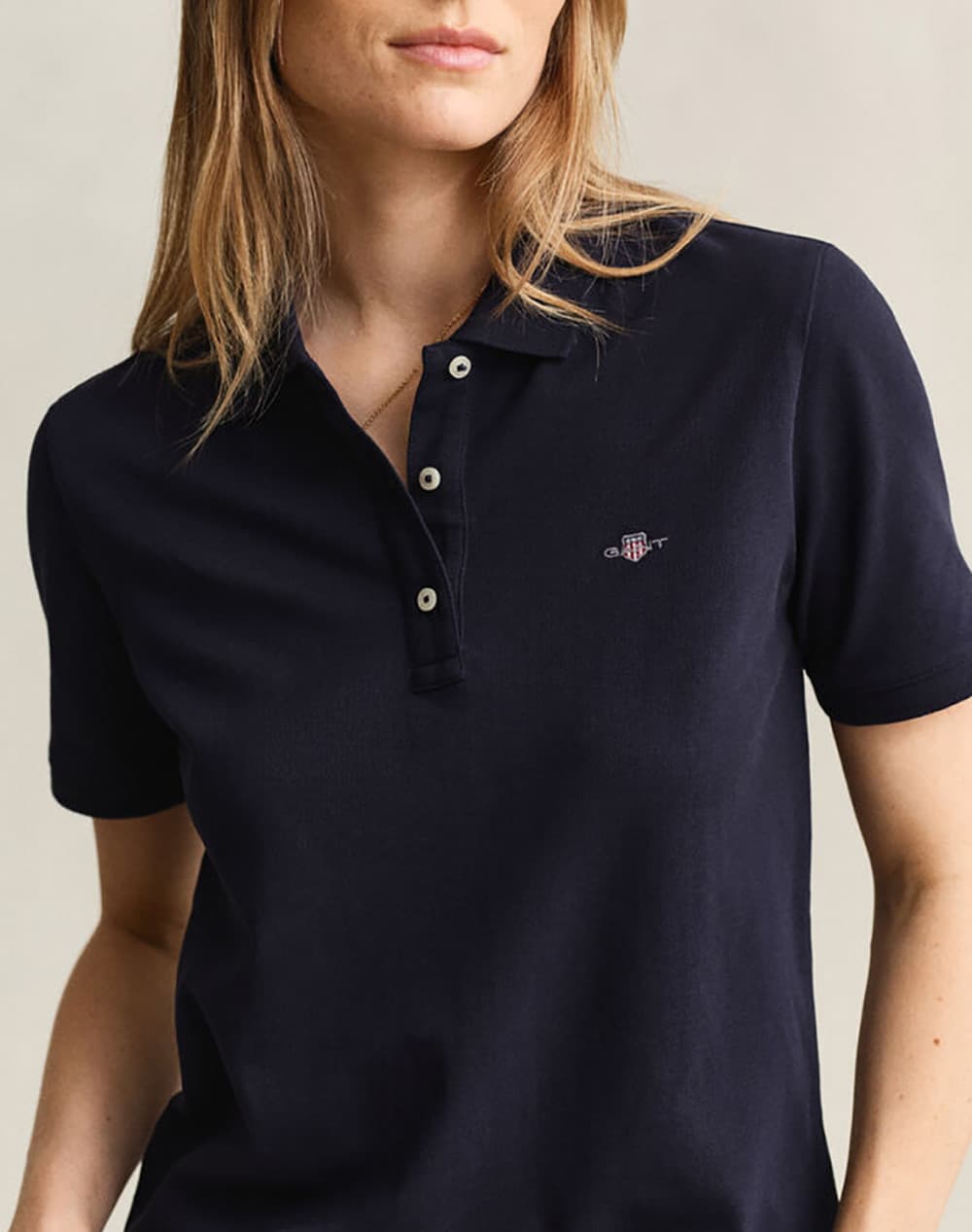 Women's Polo Shirts Gant Blue