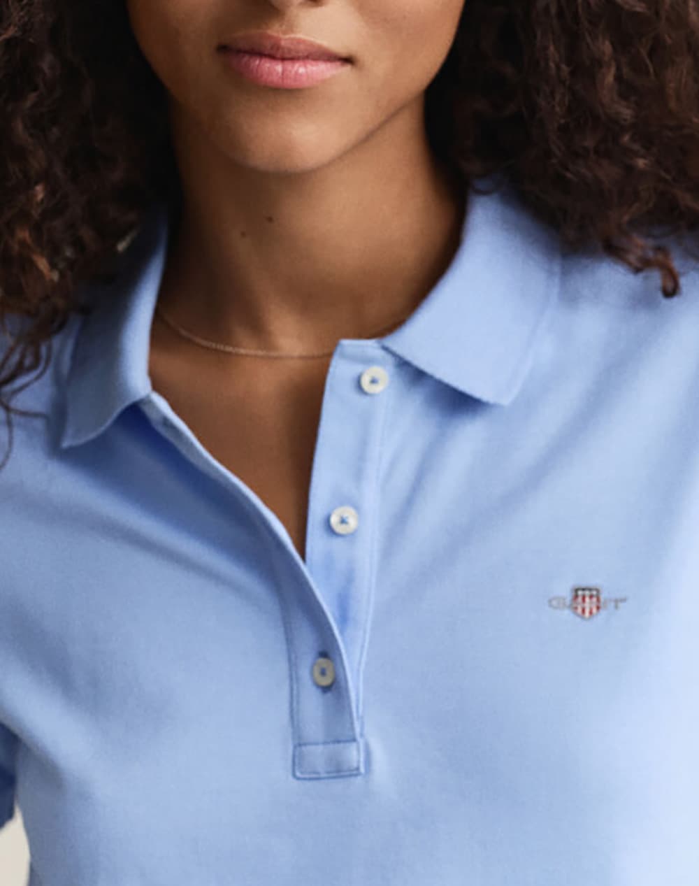 Women's Polo Shirts Gant Blue
