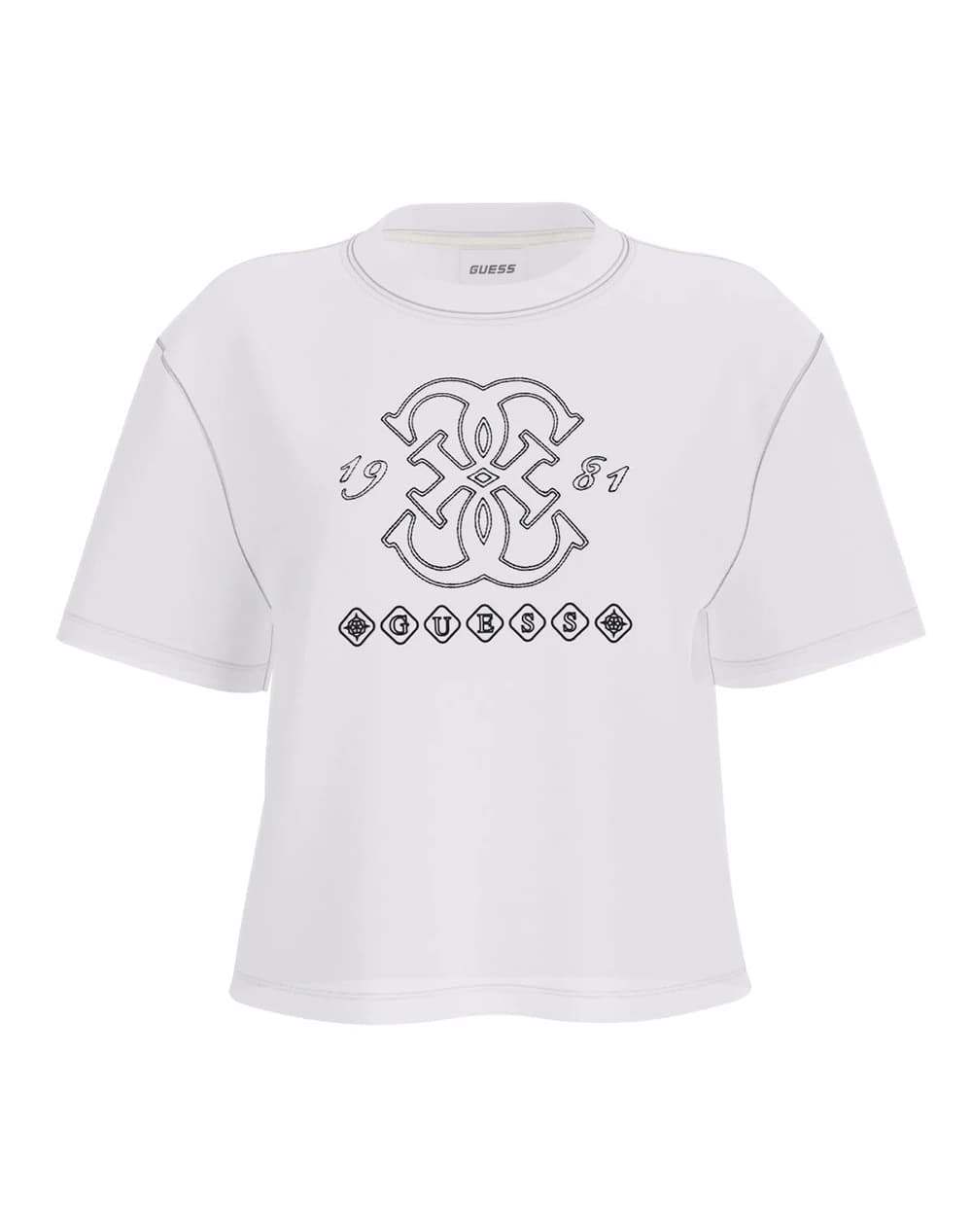 GUESS GABI SS CN T-SHIRT ΜΠΛΟΥΖΑ ΓΥΝΑΙΚΕΙΟ V6GI10K2977-G011 White