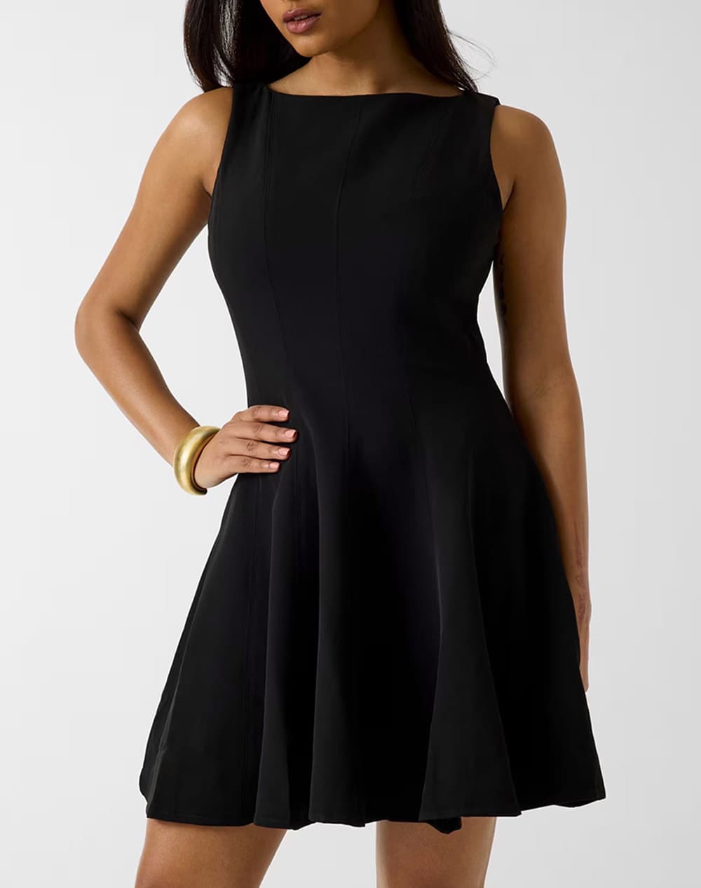 GUESS SL DAFNE FLARE DRESS ΦΟΡΕΜΑ ΓΥΝΑΙΚΕΙΟ W6RK57WJ792-JBLK JetBlack