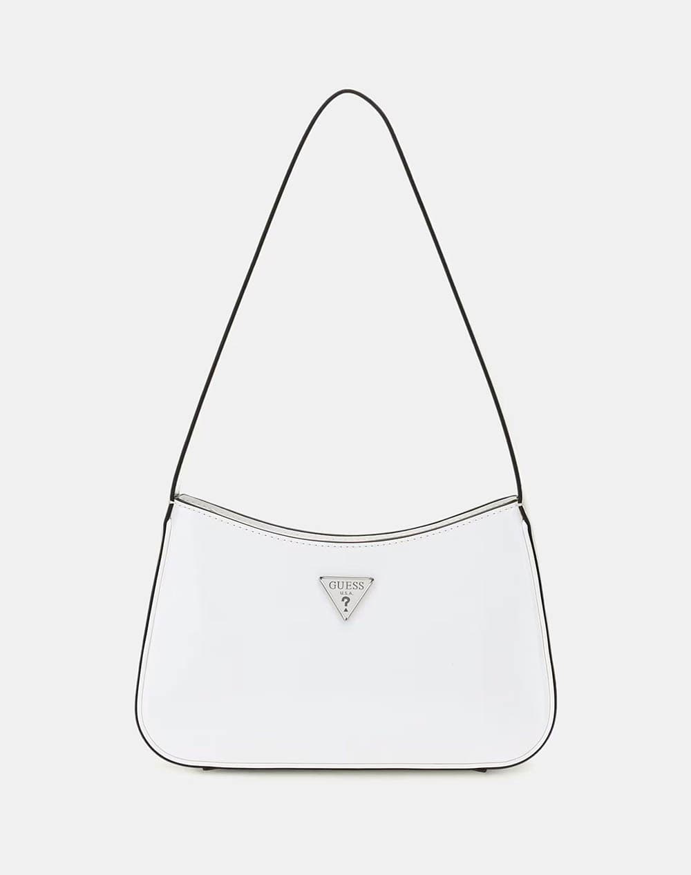 GUESS ΑΚΥΡΟ ARNELA TOP ZIP SHOULDER BAG ΤΣΑΝΤΑ ΓΥΝΑΙΚΕΙΟ HWNY9496170-WHI White