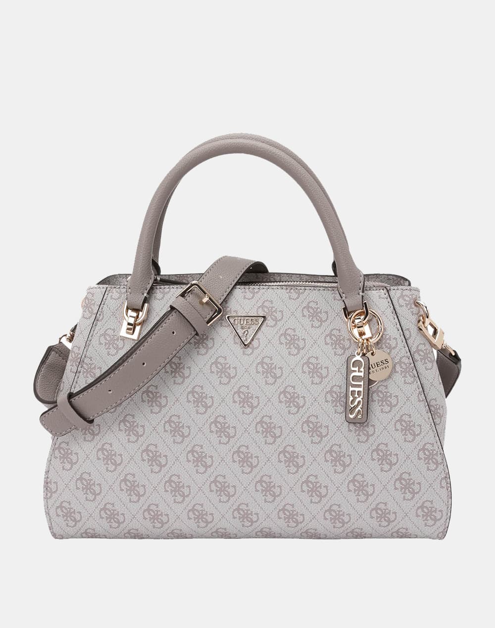 GUESS NOELLE II LUXURY SATCHEL ΤΣΑΝΤΑ ΓΥΝΑΙΚΕΙΟ HWBG9672070-LGW SandyBrown