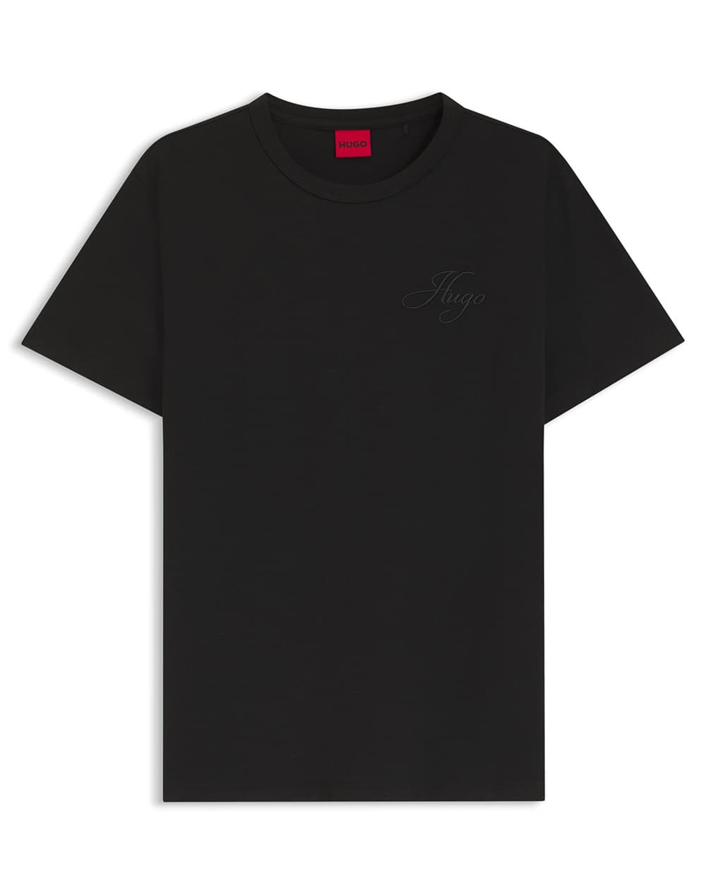 HUGO T-SHIRT DAMACIA_7 LOGO ΜΑΥΡΟ