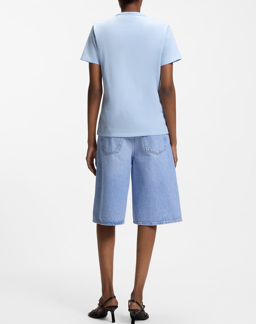 HUGO T-SHIRT DAMACIA_7 LOGO ΣΙΕΛ