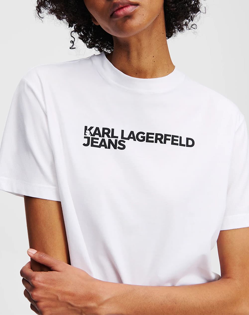Women's T-Shirts Karl Lagerfeld Jeans White
