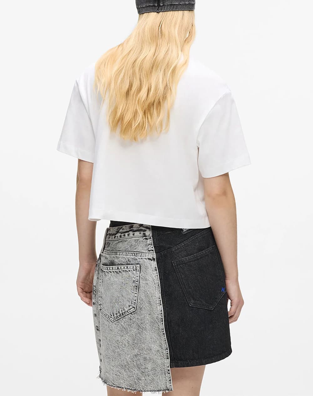 Graffiti Regular Fit Cropped T-Shirt Women Karl Lagerfeld