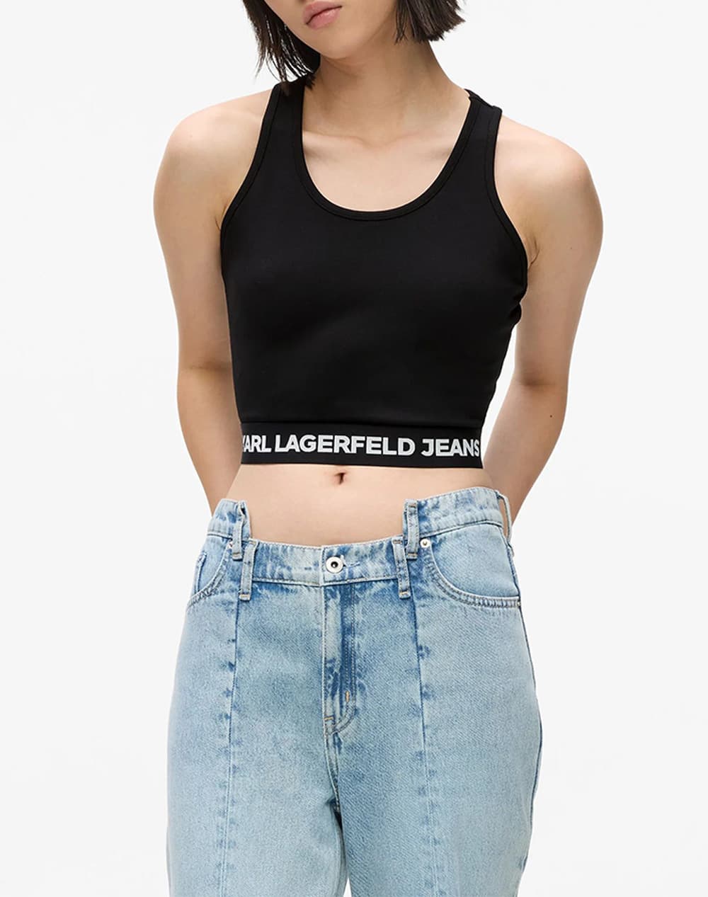 Women's Sleeveless Tops Karl Lagerfeld Jeans Black
