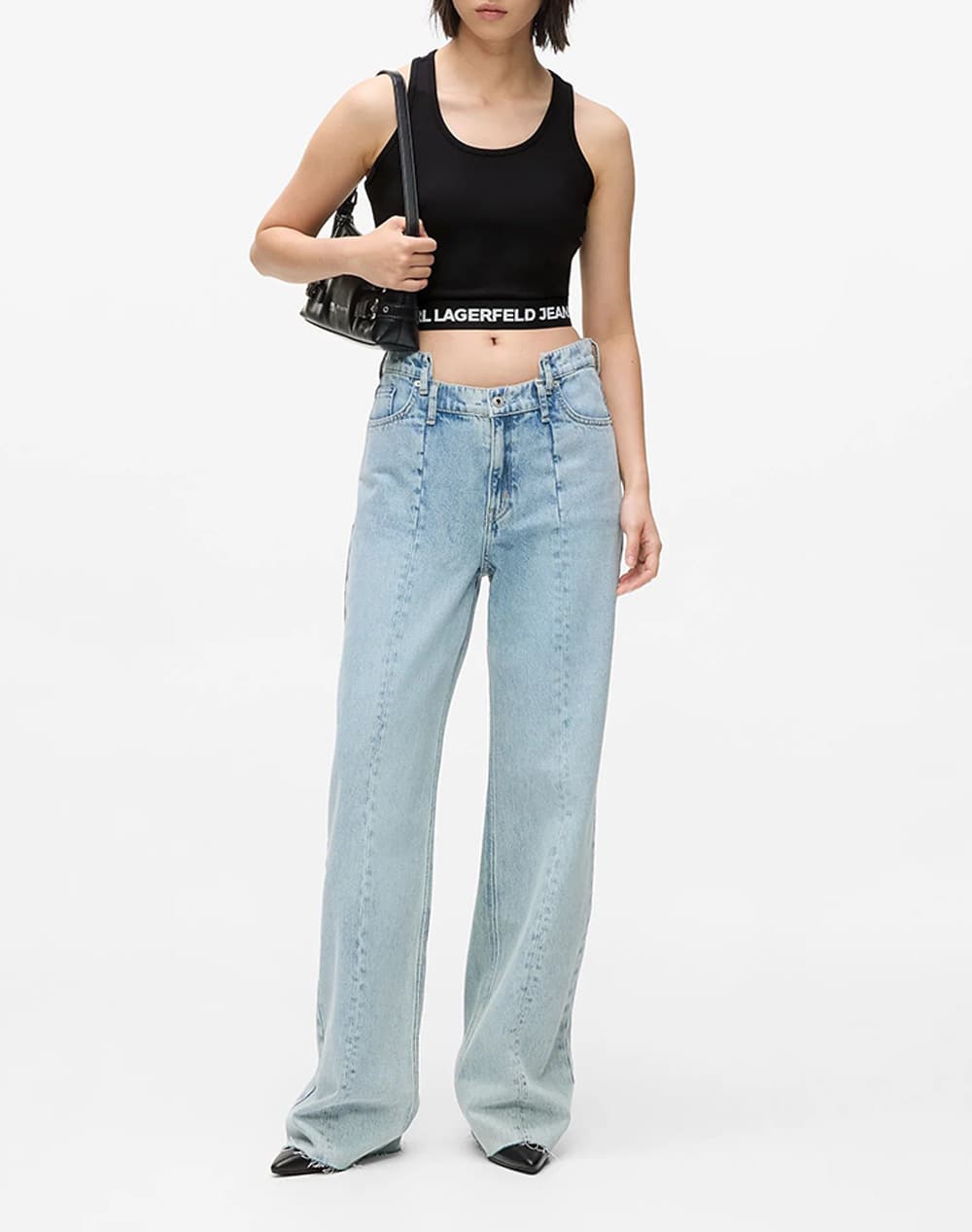 Women's Sleeveless Tops Karl Lagerfeld Jeans Black