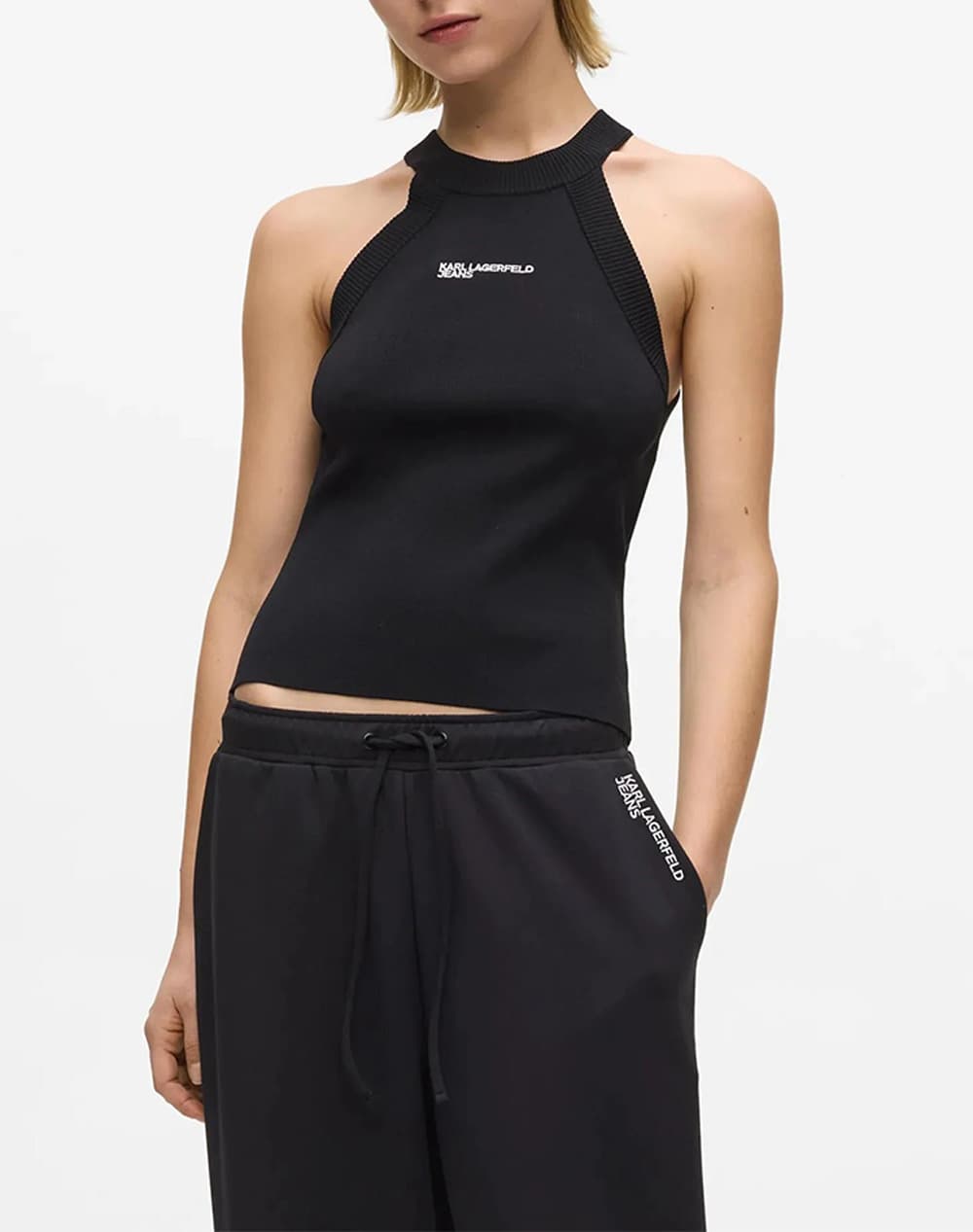 Women's Sleeveless Tops Karl Lagerfeld Jeans White