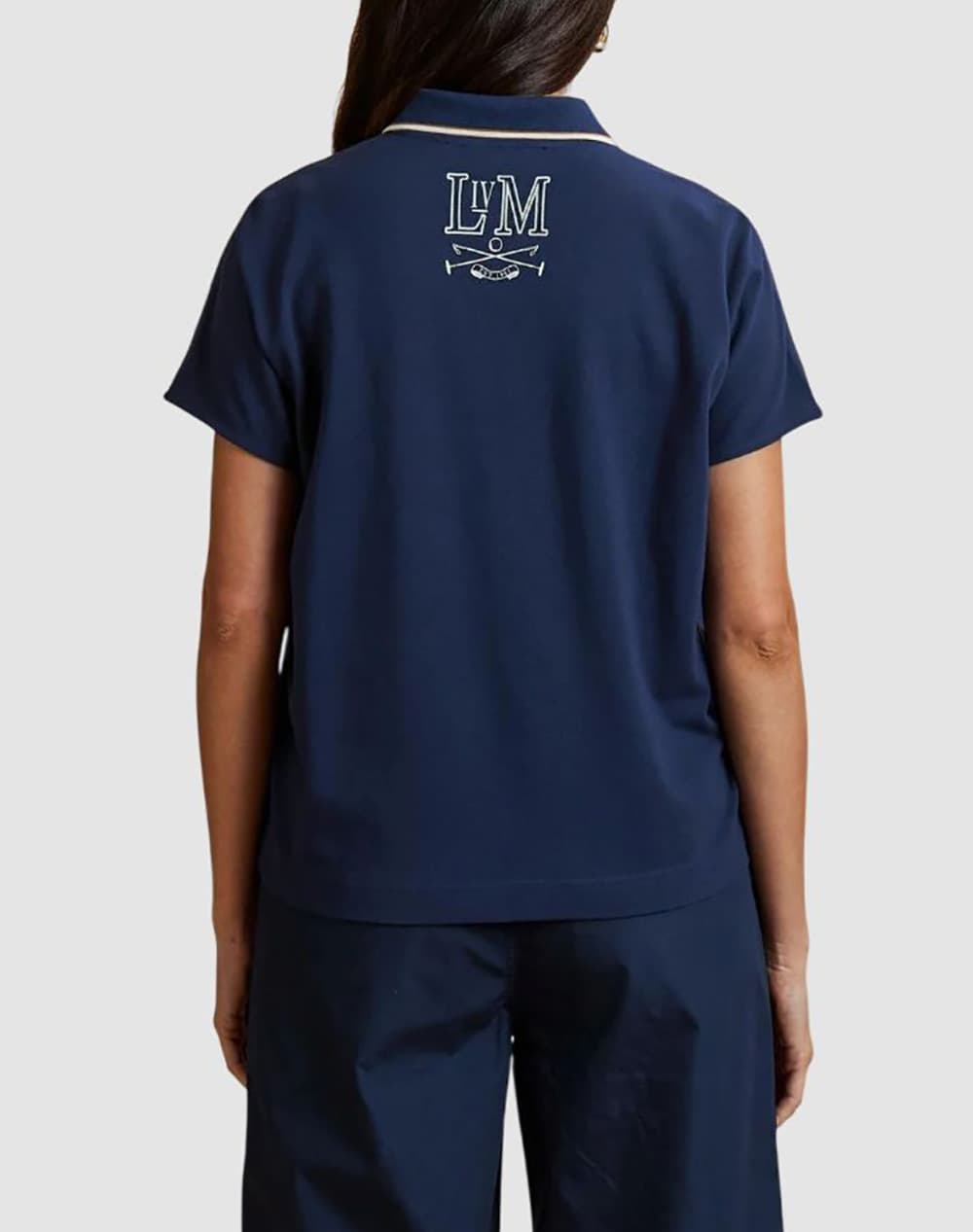 Women's Polo Shirts La Martina Blue