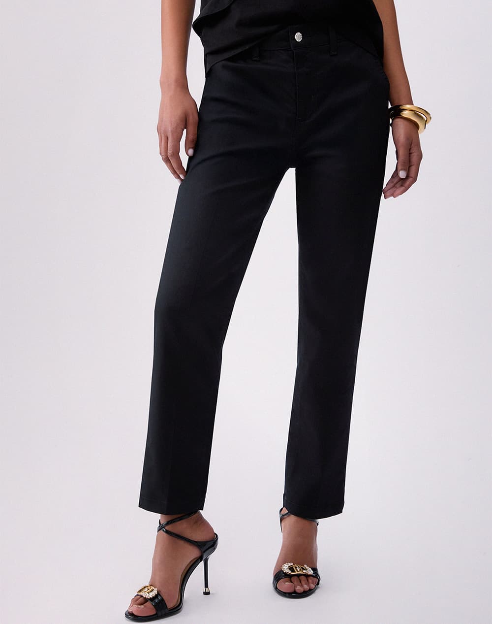 LIU JO WHITE_WA6C79_PANT.CHINO CAPRI HW ΠΑΝΤΕΛΟΝΙ ΓΥΝΑΙΚΕΙΟ WA6510T7144-22222 Black