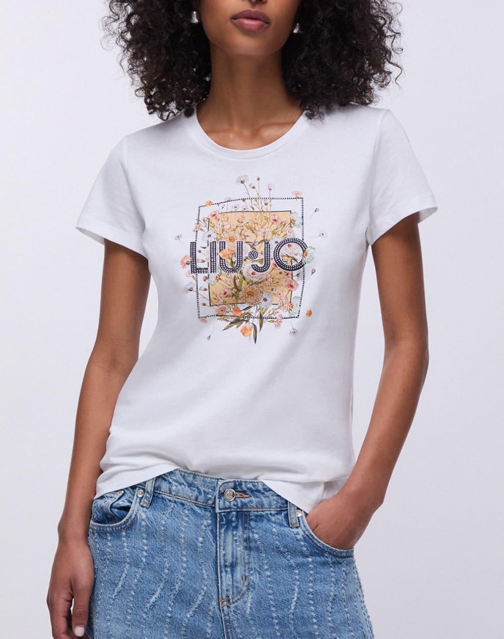 LIU JO WHITE_WA6J12_T-SHIRT MODA M/C ΜΠΛΟΥΖΑ ΓΥΝΑΙΚΕΙΟ WA6493JS923-P9604 White