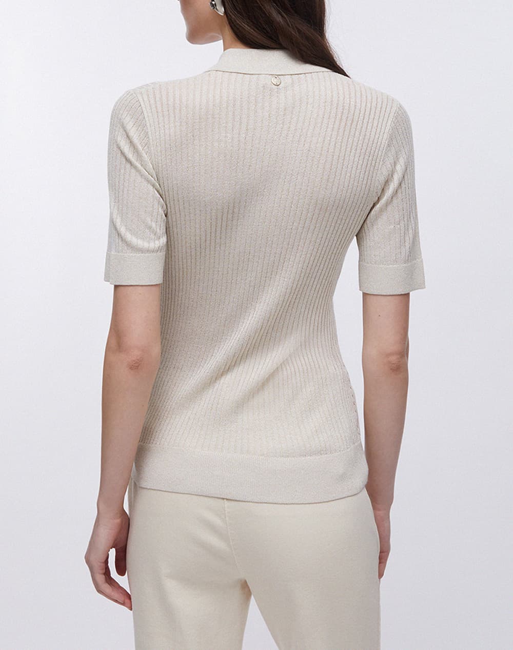 Women's Polo Shirts Liu Jo Ecru