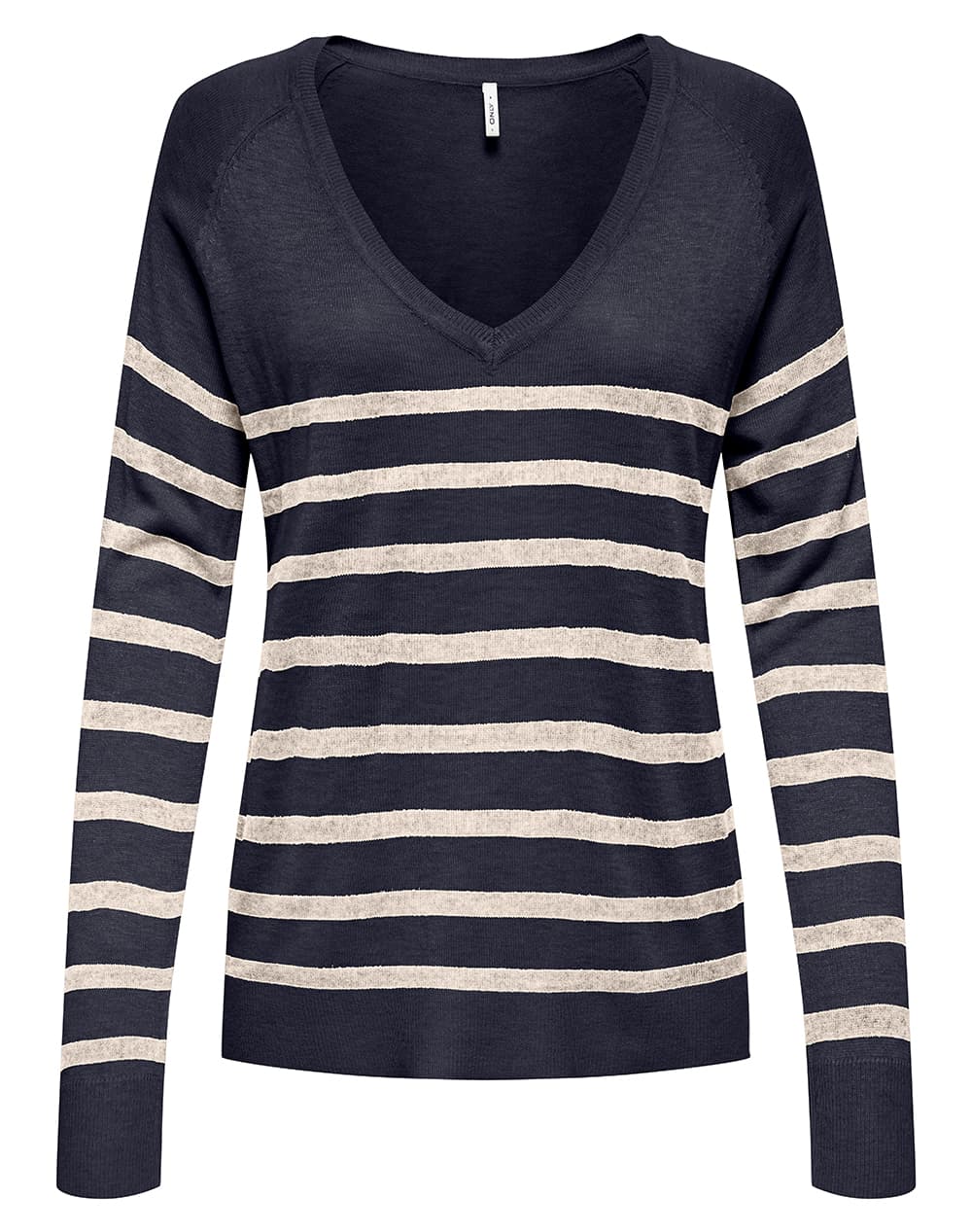 ONLY ONLVIENNA LS RAGLAN V-NECK CC KNT 15363104-OatmealJadeiteMelange Multi