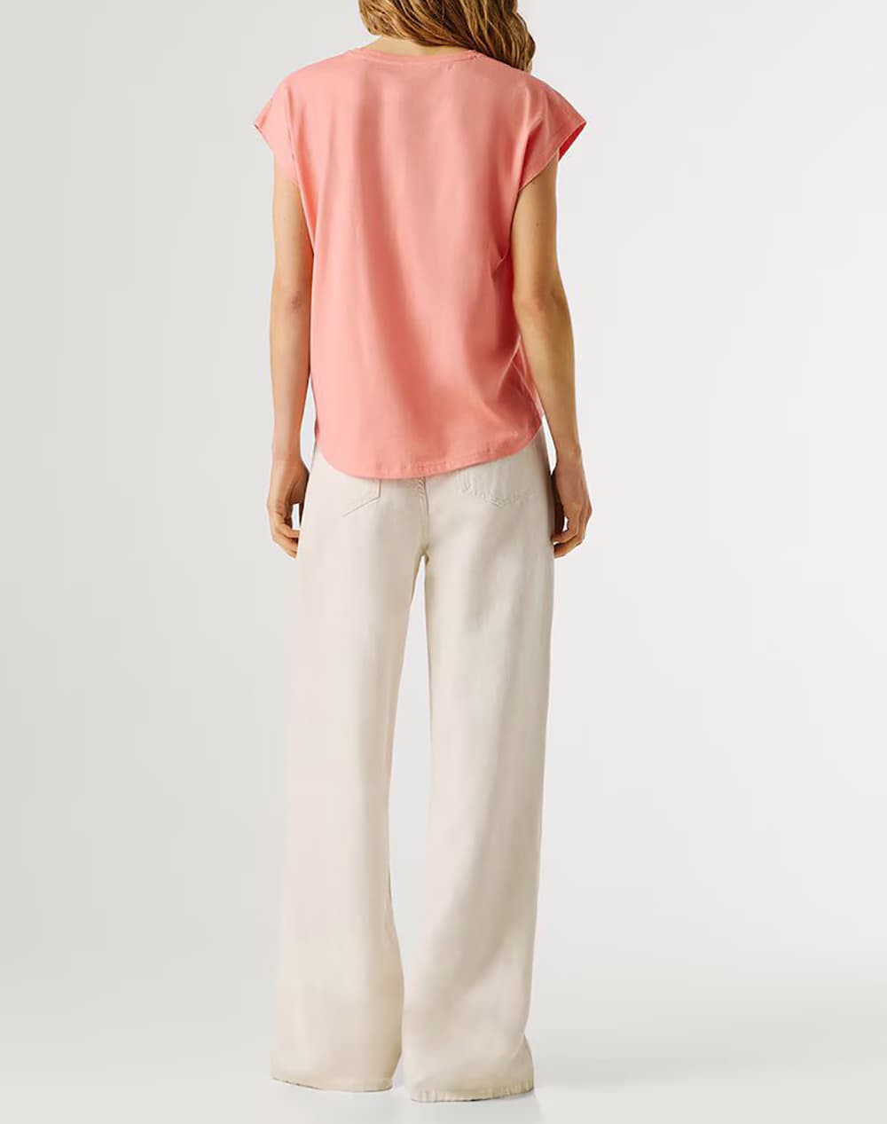 Women's T-Shirts Pepe Jeans Coral