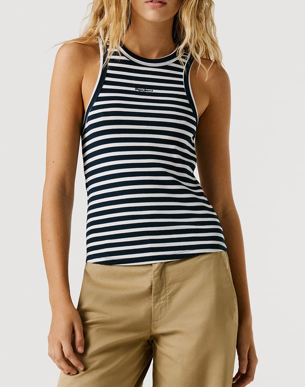 PEPE JEANS ESSENTIALS MARIAN STRIPED ΜΠΛΟΥΖΑ ΓΥΝΑΙΚΕΙΟ PL5000140-594/DULWICH BLUE DarkBlue