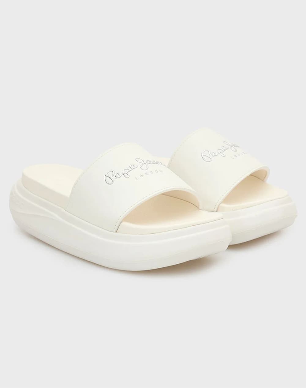 Women's Flip Flops Pepe Jeans Ecru