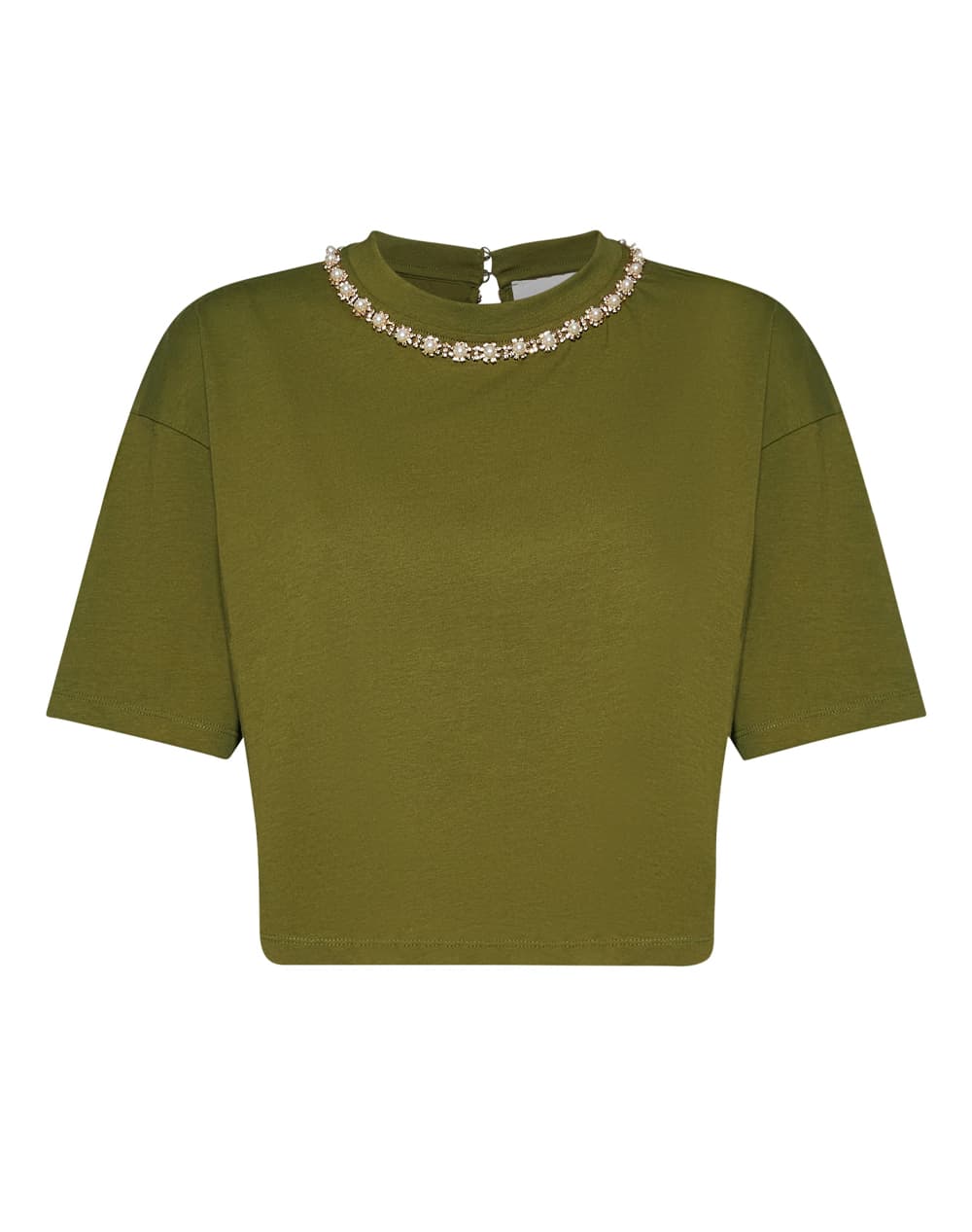 SILVIAN HEACH T-SHIRT TIPAM GPP26121TS-GREEN MILITARY ArmyGreen