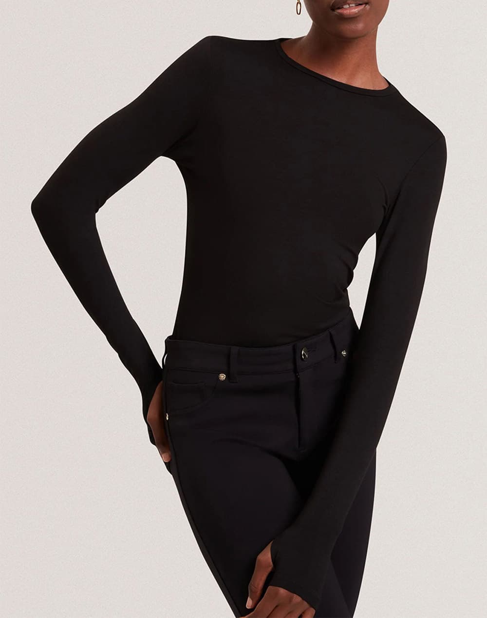 Arania Longsleeve Fitted Jersey Top Women Ted Baker