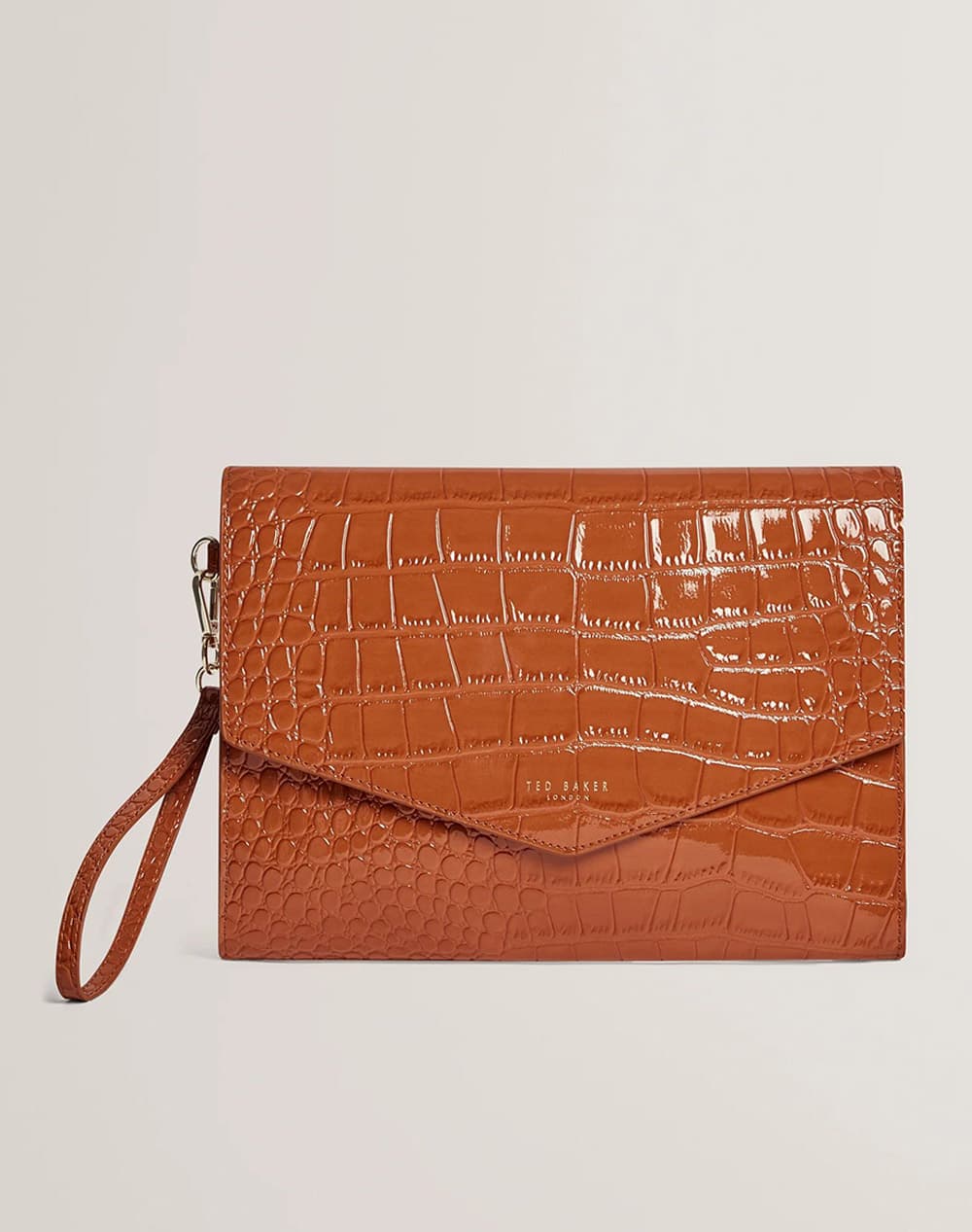 Wesslie Croc Effect Icon Envelope Bag Women Ted Baker