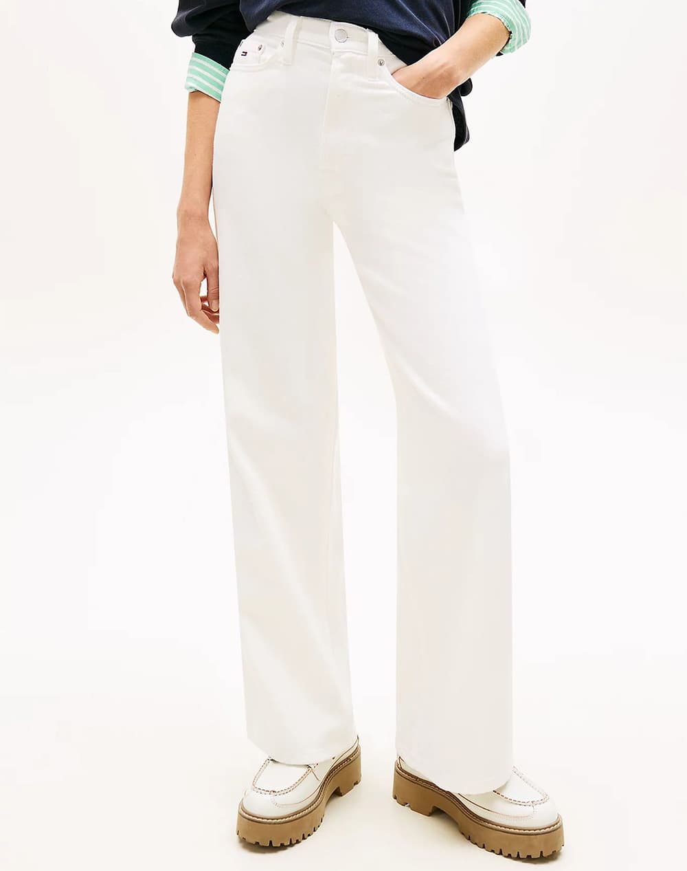 TOMMY JEANS CLAIRE HR WD BJ4199 DW0DW22648-1D032 White