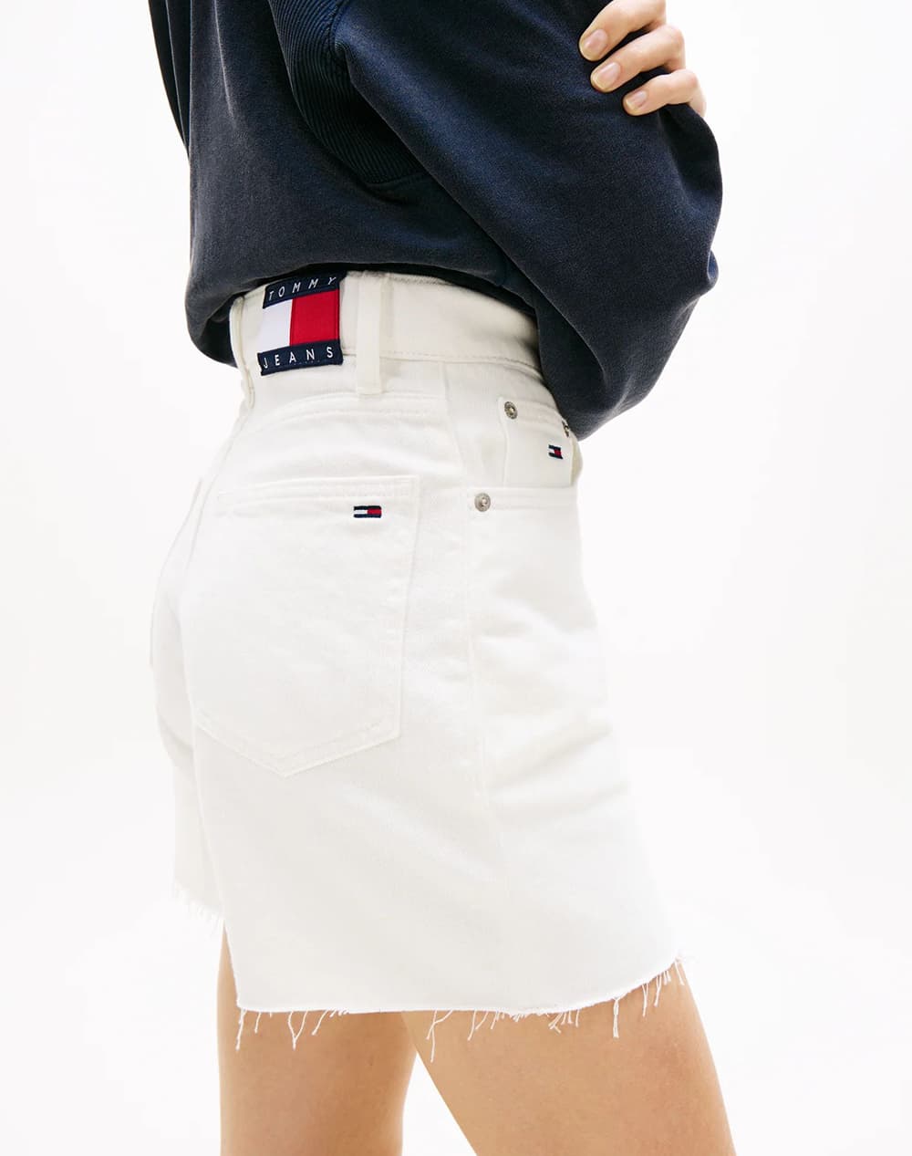 Women's Denim Shorts Tommy Jeans White