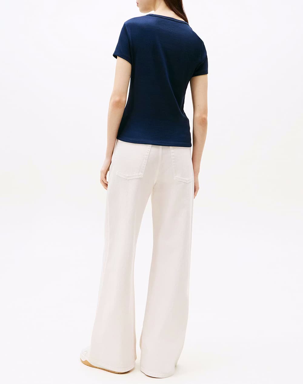 Tommy Jeans Rib Essential Slim Fit T-Shirt Women