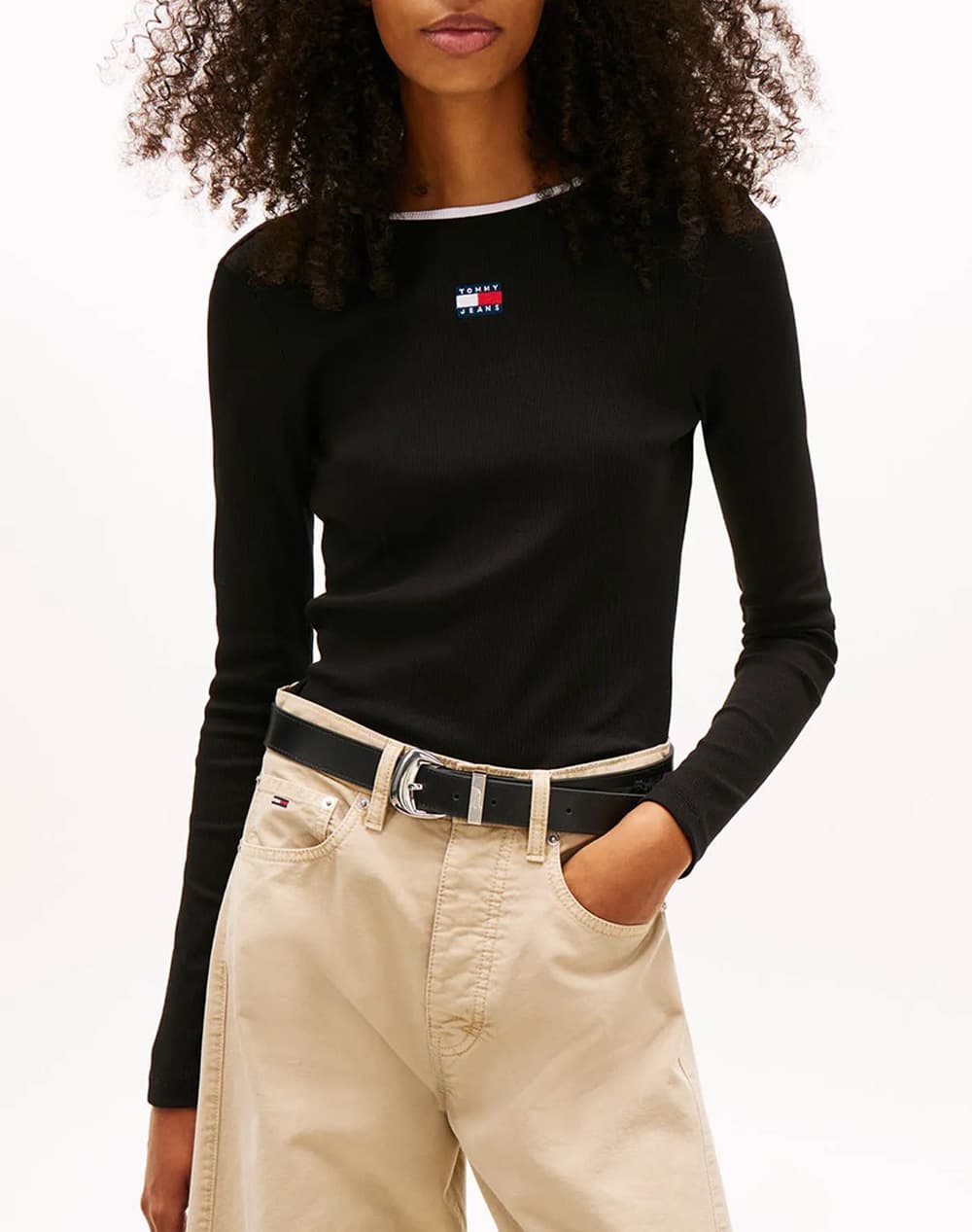 Women's T-Shirts Tommy Jeans Black