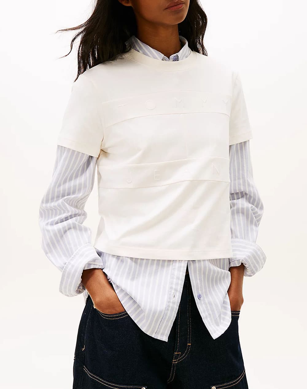 Women's T-Shirts Tommy Jeans Ecru